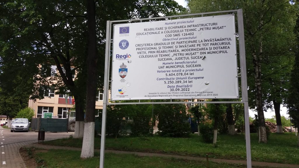 Reabilitarea și echiparea infrastructurii educaționale a Colegiului Tehnic Petru Mușat