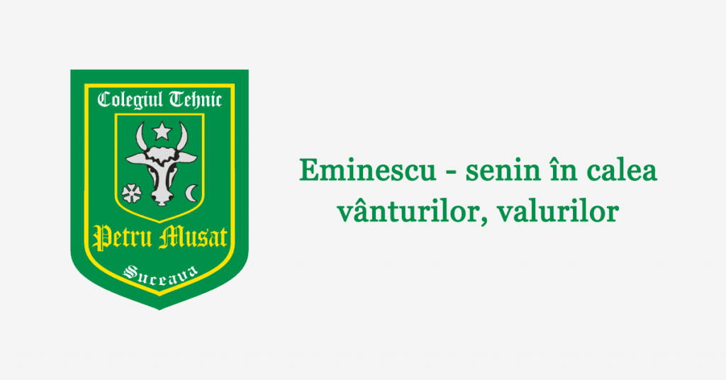 Eminescu - senin în calea vânturilor, valurilor