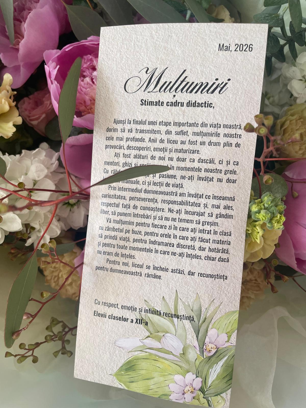 Despre oameni, emoții și aripi spre viitor - cursul festiv al absolvenților promoției 2022-2026