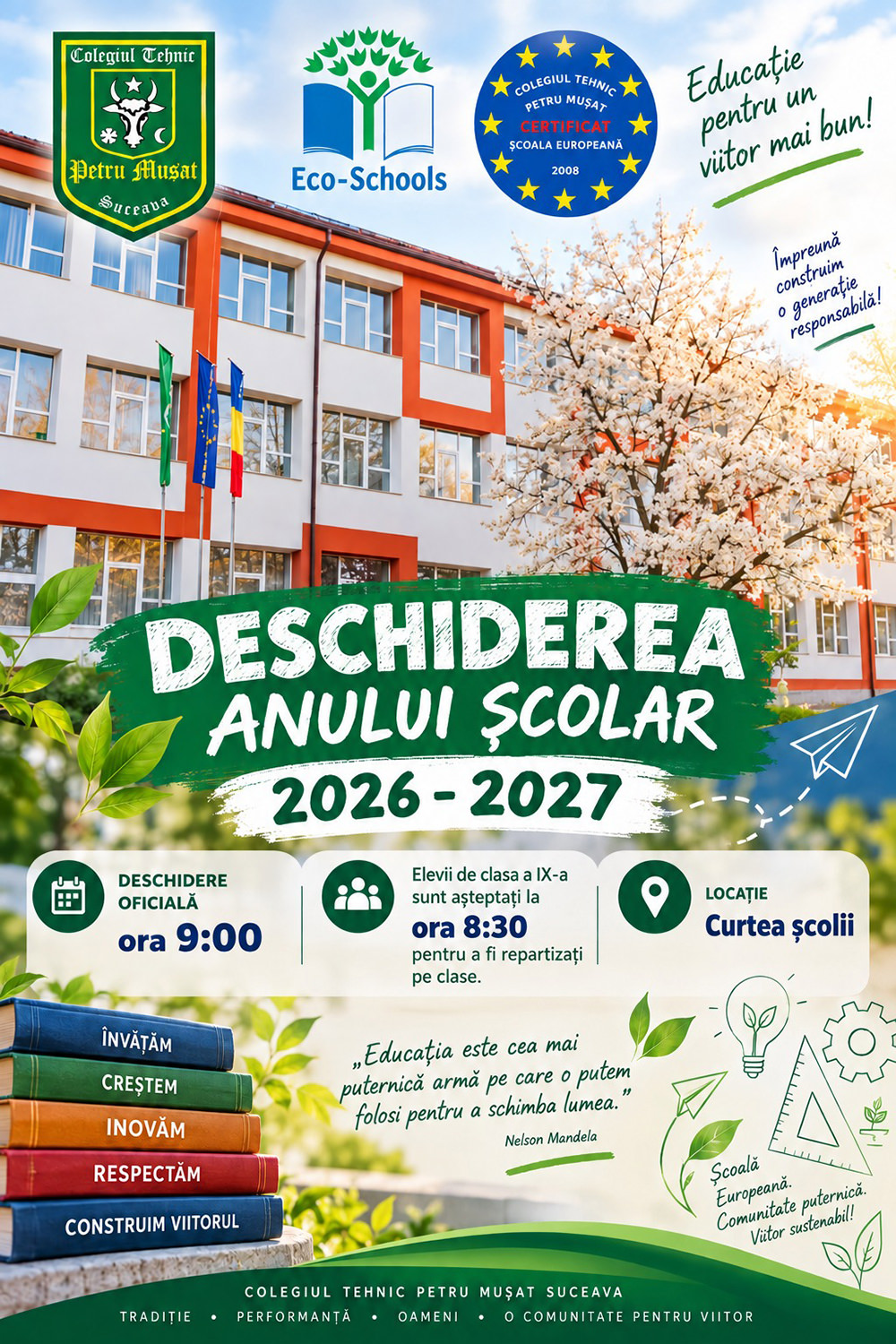 Începem un nou an școlar