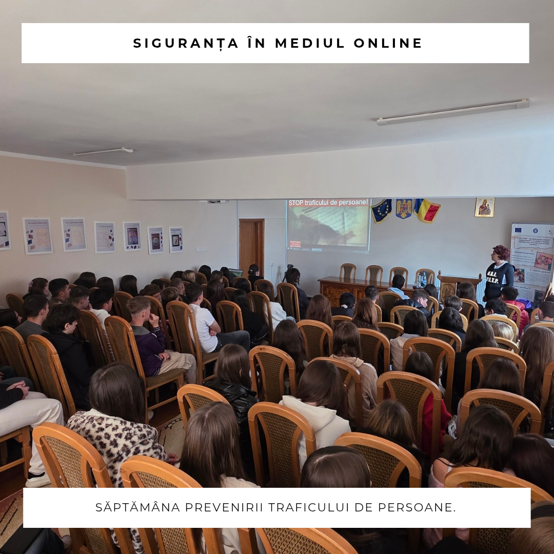 Siguranța în mediul online - împreună pentru prevenirea traficului de persoane